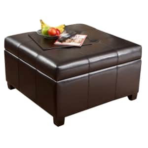 Noble House Richmond Bonded Leather Storage Ottoman for $169 Noble House Richmond Bonded Leather Storage Ottoman for $169