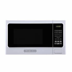 Black + Decker Black+Decker 1000 Watt 1.1 Cubic Feet Countertop Table Kitchen Home Dorm Compact Microwave Oven, for $89