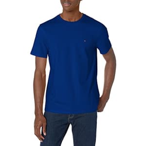 Tommy Hilfiger Men's Crewneck Flag T-Shirt, Cobalt, X-Small for $10
