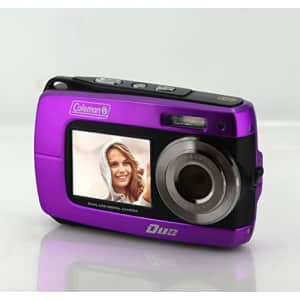 Coleman Duo2 2V8WP Dual Screen Shock & Waterproof Digital Camera (Orange) for $79