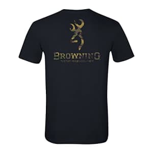 Browning Men's Graphic T-Shirt, Camo Over Under (Black), Small for $19 Browning Men's Graphic T-Shirt, Camo Over Under (Black), Small for $19