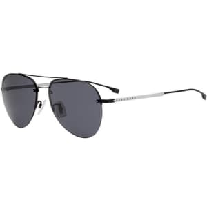 Hugo Boss Men's Titanium Aviator Sunglasses for $44 Hugo Boss Men's Titanium Aviator Sunglasses for $44