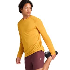 allbirds Men's Natural Run Long Sleeve T-Shirt for $13