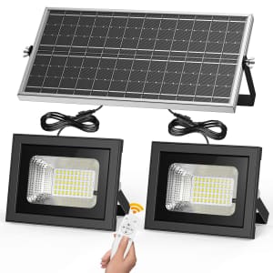 Solar Flood Light 2-Pack for $29