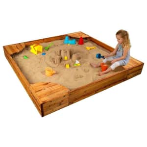 KidKraft 60" x 60" Square Wood Sandbox for $110 KidKraft 60" x 60" Square Wood Sandbox for $110