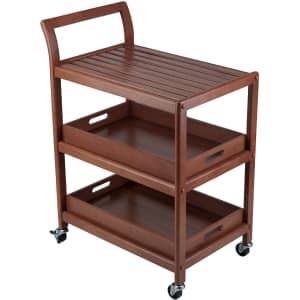 Winsome Albert Entertainment Kitchen Cart for $79 Winsome Albert Entertainment Kitchen Cart for $79