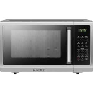 Chefman Countertop Microwave Oven 0.9 Cu. Ft. Digital Stainless Steel Microwave 900 Watt with 6 for $100