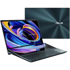 Asus ZenBook Pro Duo 15 UX582 12th-Gen i9 4K OLED Dual-Screen Touchscreen Laptop w/ RTX 3070 Ti for $2,159