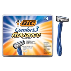 BIC Comfort 3 Advance Men's Disposable Razors 10-Pack for $6.67 via Sub & Save BIC Comfort 3 Advance Men's Disposable Razors 10-Pack for $6.67 via Sub & Save