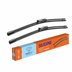 Silicone Wiper Blades 2-Pack for $9