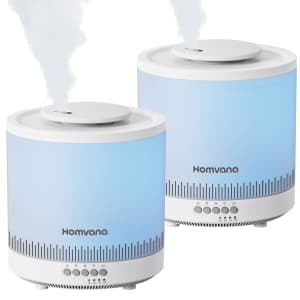 Homvana 1.8L Humidifier 2-Pack for $25