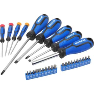 Kobalt 29-Piece Magnetic Multi-Bit Screwdriver Set for $10 Kobalt 29-Piece Magnetic Multi-Bit Screwdriver Set for $10
