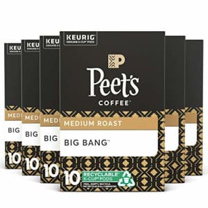 Peet's Peets Coffee, Big Bang - Medium Roast Coffee - 60 K-Cup Pods for Keurig Brewers (6 Boxes of 10 for $42