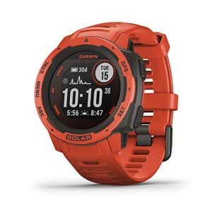 Garmin Instinct Solar, Solar-Powered Rugged Outdoor Smartwatch, Built-in Sports Apps and Health for $210