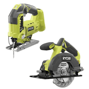 RYOBI ONE+ 18V Cordless 2-Tool Combo Kit w/ Circular Saw and Orbital Jig Saw (Tools Only) for $79 RYOBI ONE+ 18V Cordless 2-Tool Combo Kit w/ Circular Saw and Orbital Jig Saw (Tools Only) for $79