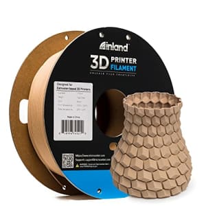 Inland Matte PLA Filament for 3D Printers, Brown - 3D Printing Matte PLA 1.75mm Roll, 1kg Cardboard for $25 Inland Matte PLA Filament for 3D Printers, Brown - 3D Printing Matte PLA 1.75mm Roll, 1kg Cardboard for $25