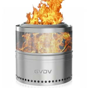 GVDV 20" Collapsible Fire Pit for $76