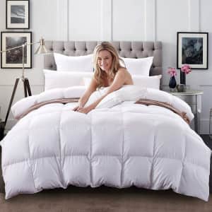 All-Season Goose Down and Feather-Fill King Comforter for $74 All-Season Goose Down and Feather-Fill King Comforter for $74