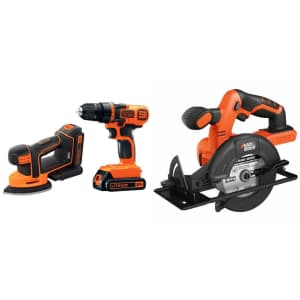 Black + Decker 20V Max Drill/Driver and Mouse Combo Kit for $91