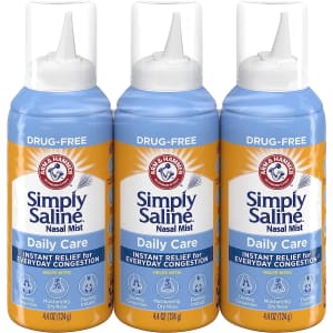 Arm & Hammer Simply Saline 4.4-oz. Nasal Spray 3-Pack for $7.93 w/ Sub & Save