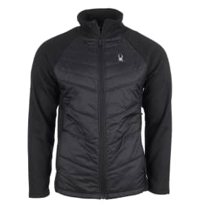 Spyder Clothing at Woot. Pictured is the Spyder Men's Nova Full Zip Hybrid Jacket for $48.99 ($100 off)