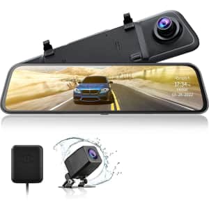 Carchet 2.5K 12" Mirror Dash Cam for $120