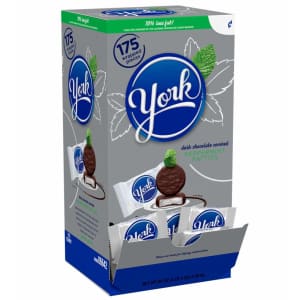 York Peppermint Patties 175-Piece Box for $13 via Sub & Save York Peppermint Patties 175-Piece Box for $13 via Sub & Save