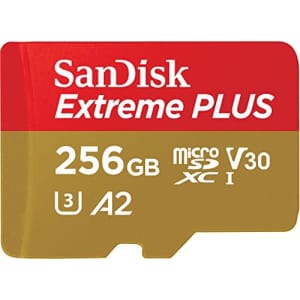 SanDisk microSDXC Extreme Plus 256GB (A2/ V30/ U3/ R170/ W90) for $60