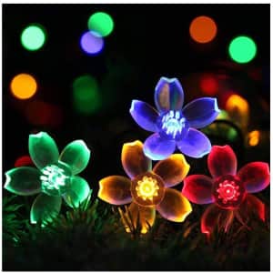 Semilits 23-Foot Solar Flower String Lights for $15