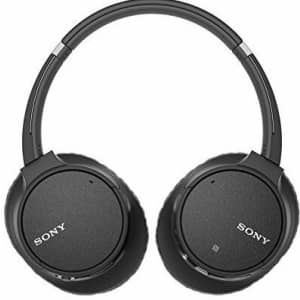 Sony WH-CH700N Wireless Noise Cancelling Black Bluetooth Headphones (2019) for $60 in cart