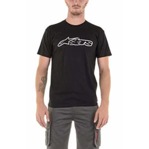Alpinestars Men's Logo t-Shirt Modern fit Short Sleeves, Blaze Classic el Black/Grey, S for $21