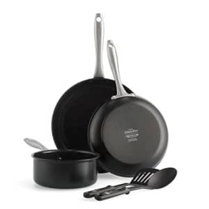GreenPan Lima Midnight Hard Anodized Healthy Ceramic Nonstick 5 Piece Cookware Pots and Pans Set, for $109