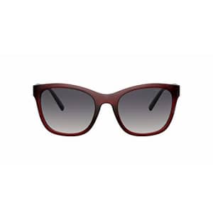 A|X ARMANI EXCHANGE Women's AX4105SF Low Bridge Fit Square Sunglasses, Shiny Bordeaux/Grey for $65 A|X ARMANI EXCHANGE Women's AX4105SF Low Bridge Fit Square Sunglasses, Shiny Bordeaux/Grey for $65