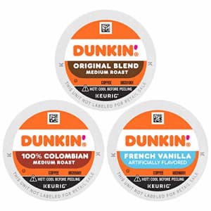 Dunkin Donuts Dunkin' Donuts Best Sellers Coffee Variety Pack, 60 K Cups for Keurig Coffee Makers (Packaging May for $49 Dunkin Donuts Dunkin' Donuts Best Sellers Coffee Variety Pack, 60 K Cups for Keurig Coffee Makers (Packaging May for $49