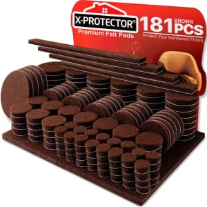X-Protector Felt Furniture Pads 181-Pack for $10 X-Protector Felt Furniture Pads 181-Pack for $10