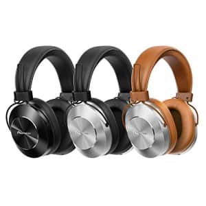 Pioneer Bluetooth and High-Resolution Over Ear Wireless Headphone, Silver (SE-MS7BT-S) for $173