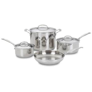Cuisinart 77-7 Chef's Classic Stainless 7-Piece Cookware Set,Silver for $110