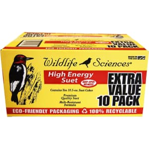 Wildlife Sciences High Energy Suet Cake 10-Pack for $15