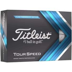 Titleist Tour Speed Golf Balls 12-Pack for $28