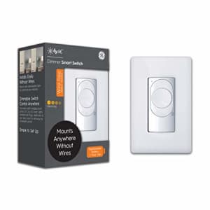 C by GE Wire-Free Smart Dimmer Switch, Bluetooth Dimmer Light Switch, Battery Powered Smart Switch, for $10