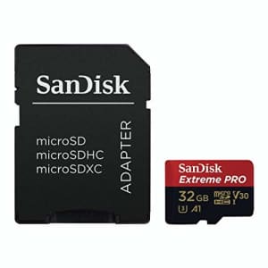 SanDisk Extreme PRO microSDHC Memory Card Plus SD Adapter up to 100 MB/s, Class 10, U3, V30, A1 - for $24
