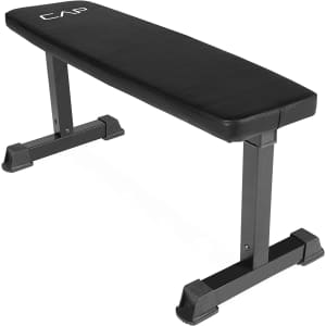 Cap Barbell Color Series 43" Flat Weight Bench for $49