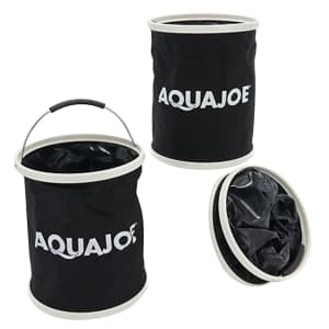 Aqua Joe 3.4-Gallon Portable Folding Bucket 3-Pack for $15