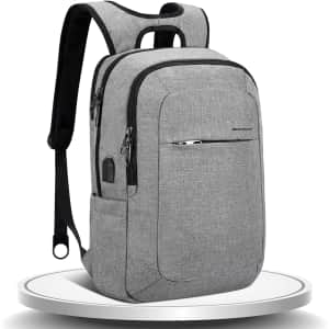 Anti-Theft Slim Laptop Backpack for $38
