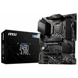 MSI Z490-A PRO ProSeries ATX Motherboard (10th Gen Intel Core, LGA 1200 Socket, DDR4, Dual M.2 for $134