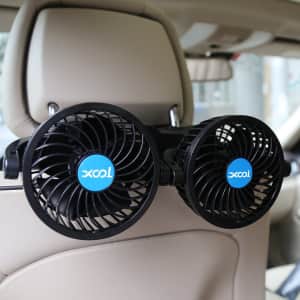 Xool 12V Electric Car Fan for Rear Seats for $15 Xool 12V Electric Car Fan for Rear Seats for $15