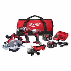 Milwaukee 2691-24G 18-Volt Cordless Combo Tool Kit (4-Tool) with Two 3.0 Ah Batteries, 1-Charger, for $750 Milwaukee 2691-24G 18-Volt Cordless Combo Tool Kit (4-Tool) with Two 3.0 Ah Batteries, 1-Charger, for $750