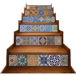 Tuoking Peel and Stick Stair Decals 6-Strip Pack for $19