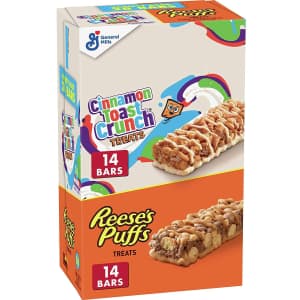Reese's Puffs & Cinnamon Toast Crunch Breakfast Bar Variety 28-Pack for $4.55 via Sub & Save
