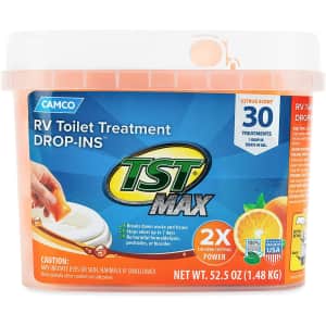 Camco TST Ultra-Concentrated RV Toilet Treatment Drop-Ins 30-Pack for $20